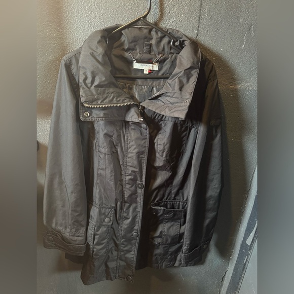 Hawke & Co Black Hooded Rain Jacket - Picture 1 of 4